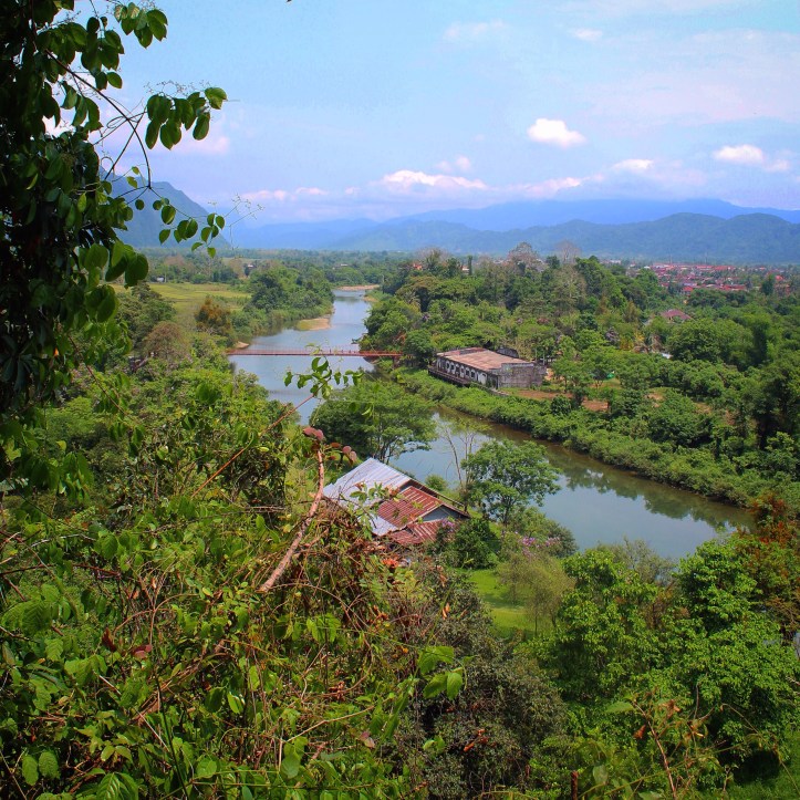 Looking back towards Vang Vieng